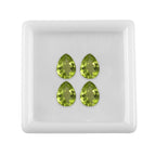 Peridot Pear Shape Gemstones 6.02 Ct