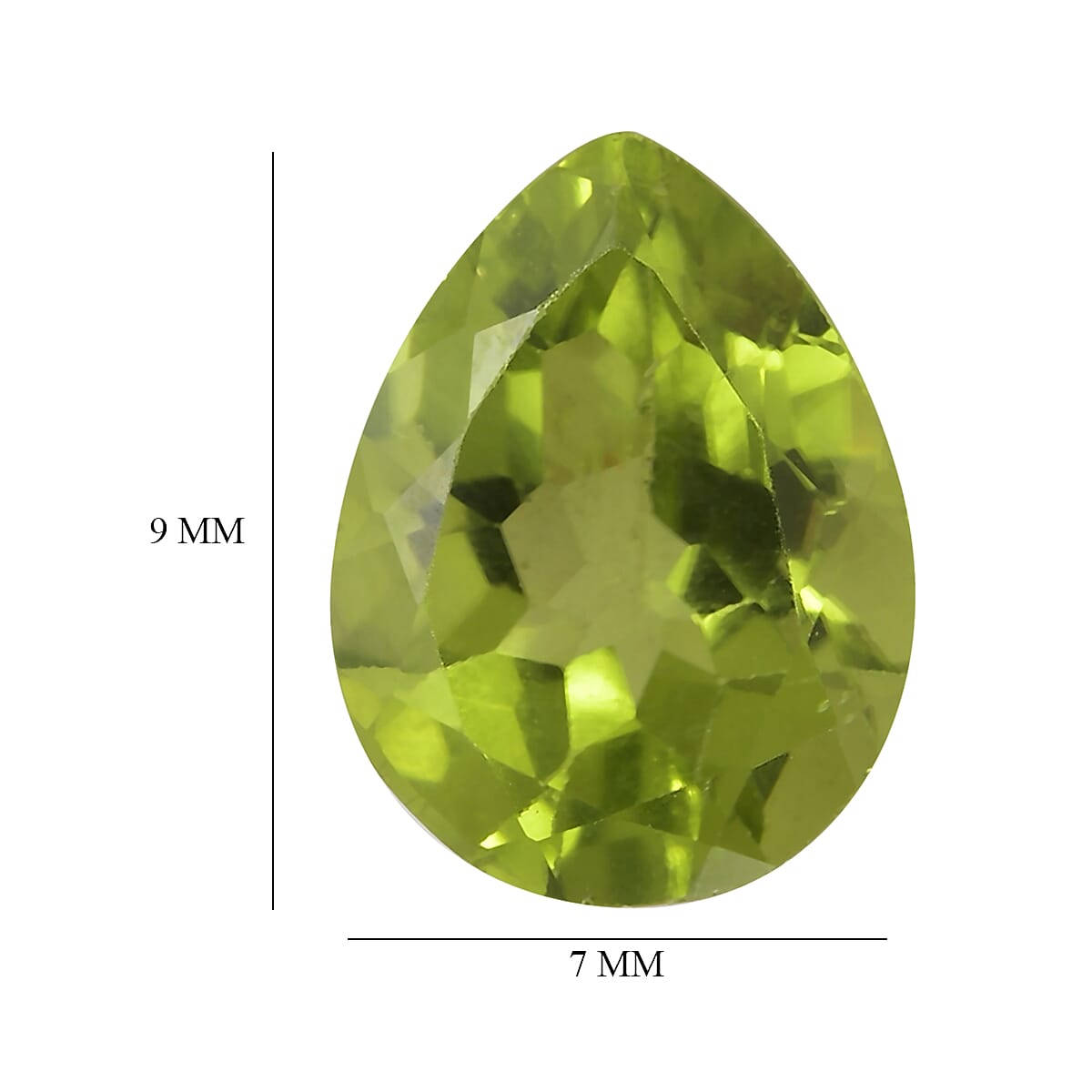 1.44 Ct. Peridot Loose Gemstone in Pear Shape (9x7 mm) 8068409 4