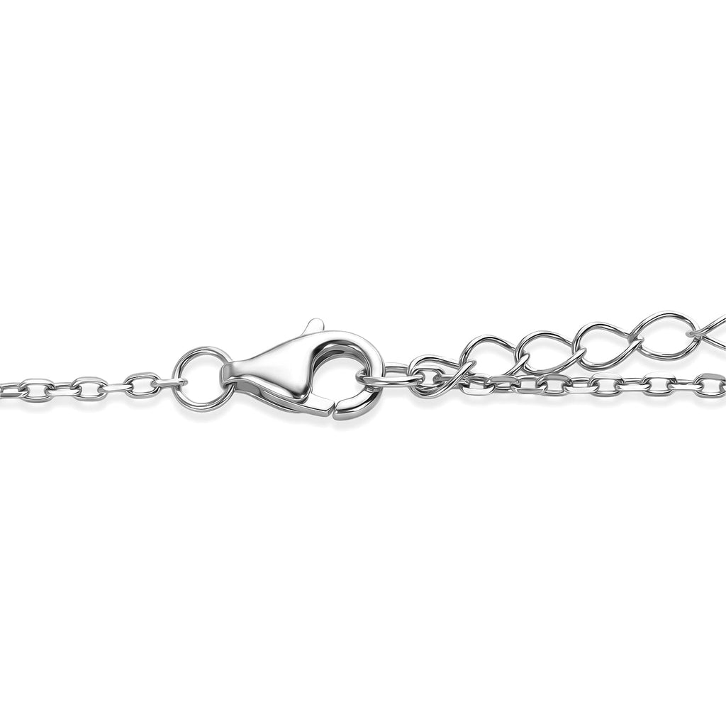 Peridot Pendant with Chain (Size 16-2 Ext) with Lobster Clasp in Rhodium Overlay Sterling Silver 7.00 Ct.