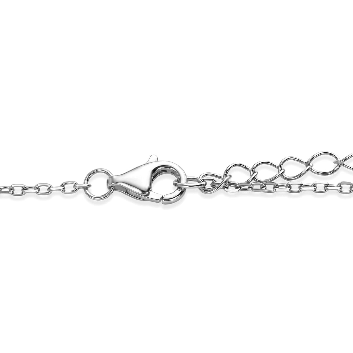 Peridot Pendant with Chain (Size 16-2 Ext) with Lobster Clasp in Rhodium Overlay Sterling Silver 7.00 Ct. 8179370 4