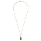 Peridot Pendant with Chain (Size - 16-2 Ext) with Spring Ring Clasp in Yellow Gold Plated Sterling Silver 5.00 Ct.