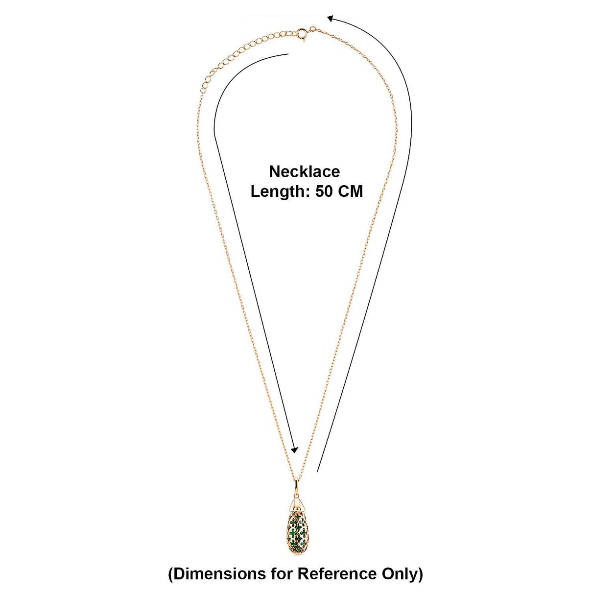 Peridot Pendant with Chain (Size - 16-2 Ext) with Spring Ring Clasp in Yellow Gold Plated Sterling Silver 5.00 Ct. 8180778 5