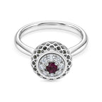 Peridot Ring in Rhodium Overlay Sterling Silver 2.32 Ct.
