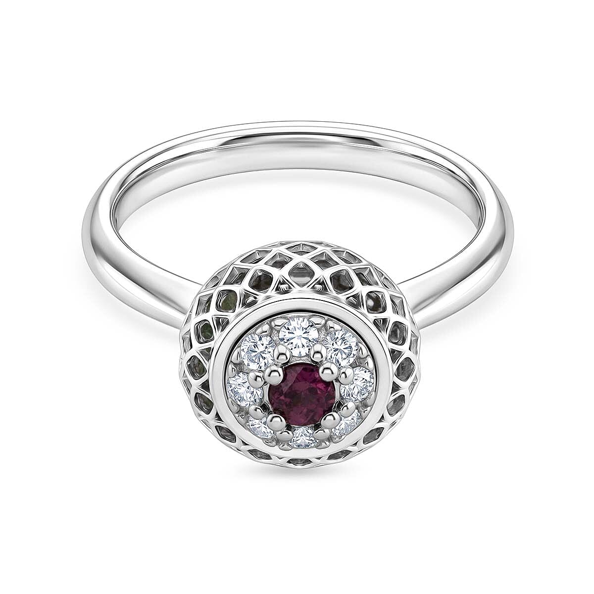 Peridot Ring in Rhodium Overlay Sterling Silver 2.32 Ct. 8180283 0