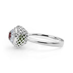 Peridot Ring in Rhodium Overlay Sterling Silver 2.32 Ct.