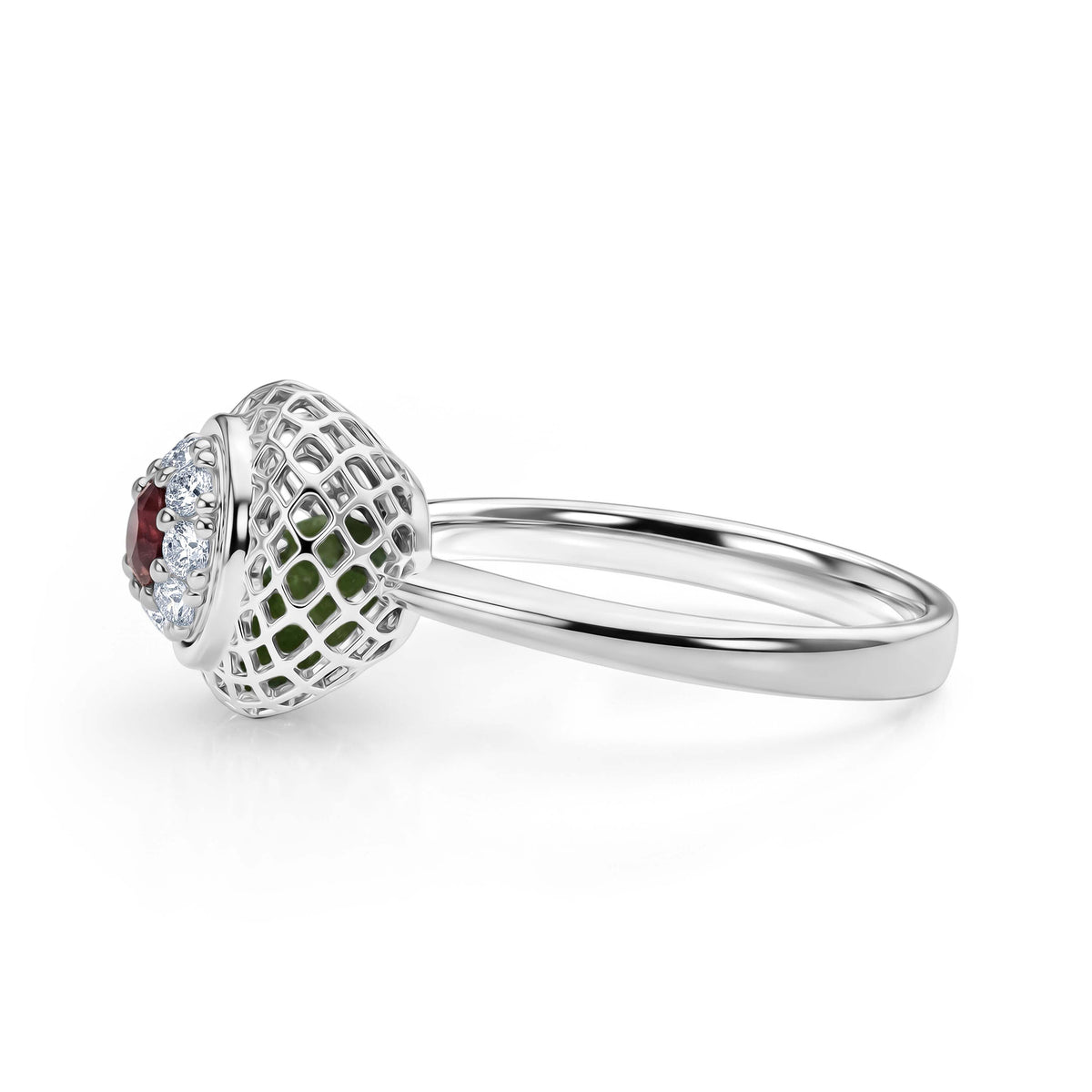 Peridot Ring in Rhodium Overlay Sterling Silver 2.32 Ct. 8180283 2