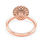 Peridot Ring in Rose Gold Plated Sterling Silver 2.32 Ct.