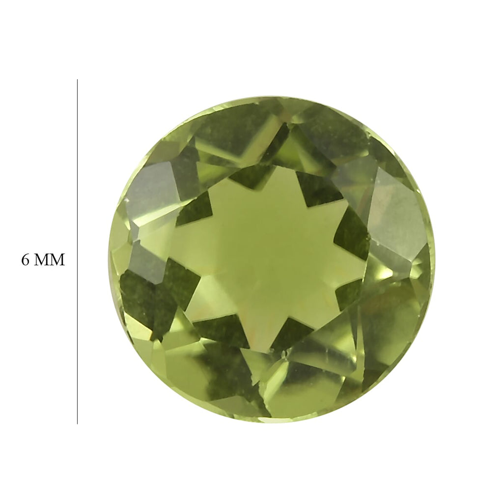Peridot Round Shape Gemstone 0.66 Ct. - 6 mm