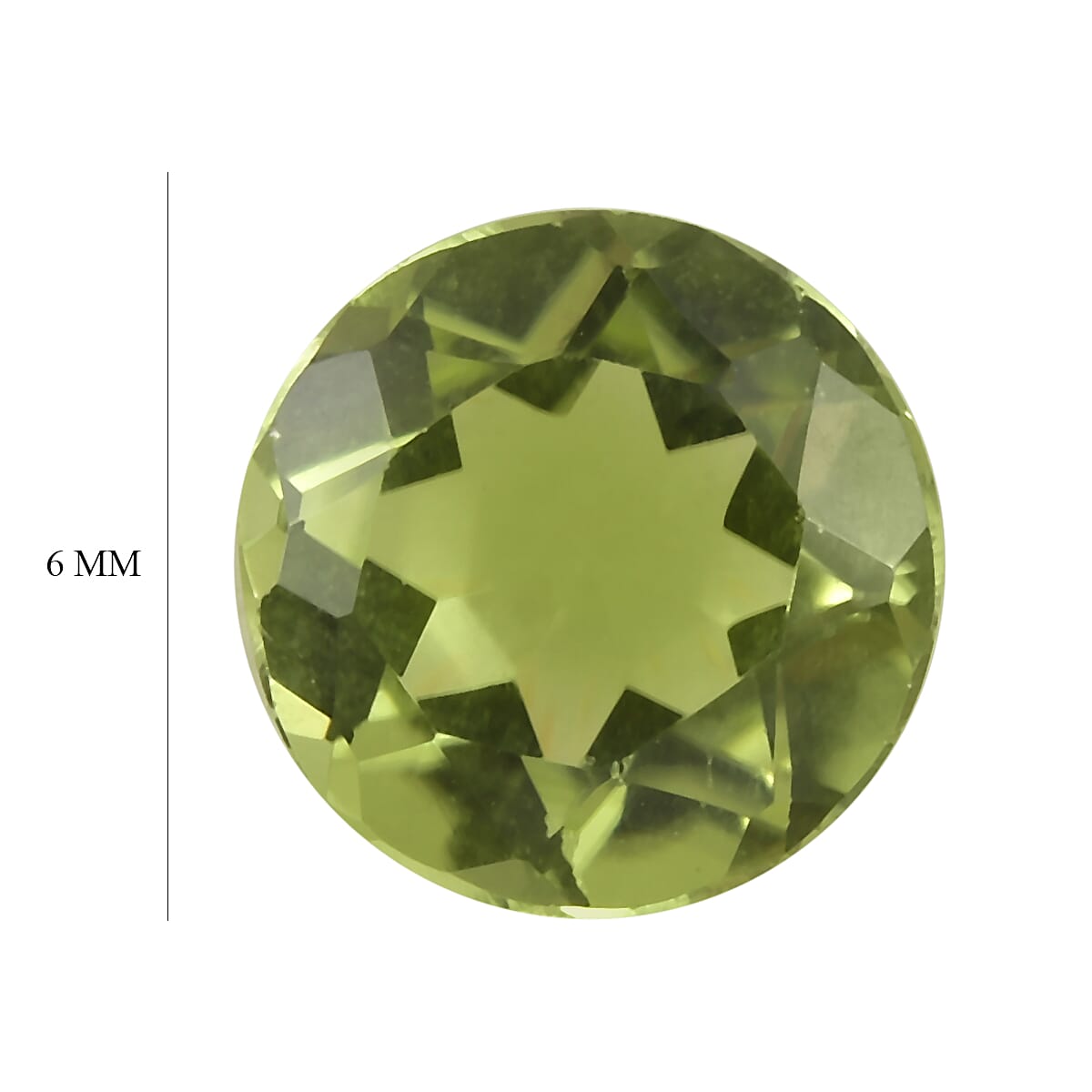 Peridot Loose Gemstone in Round Shape 0.66 Ct. (6 mm) 8068411 4