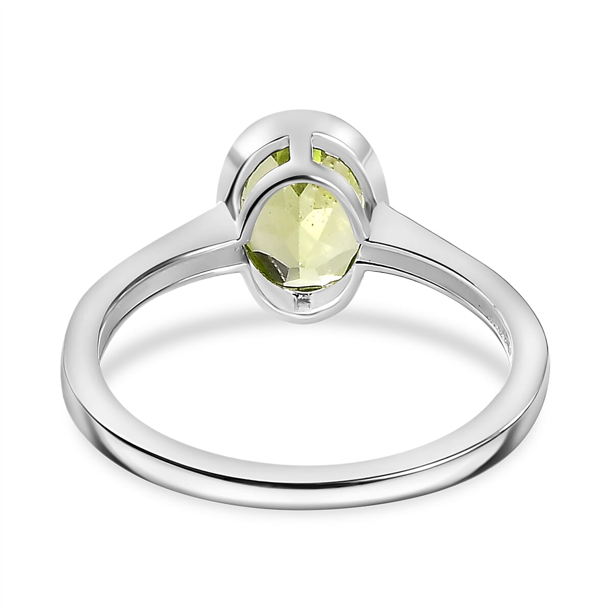 Peridot Solitaire Ring Sterling Silver 1.43 Ct 7796864 5