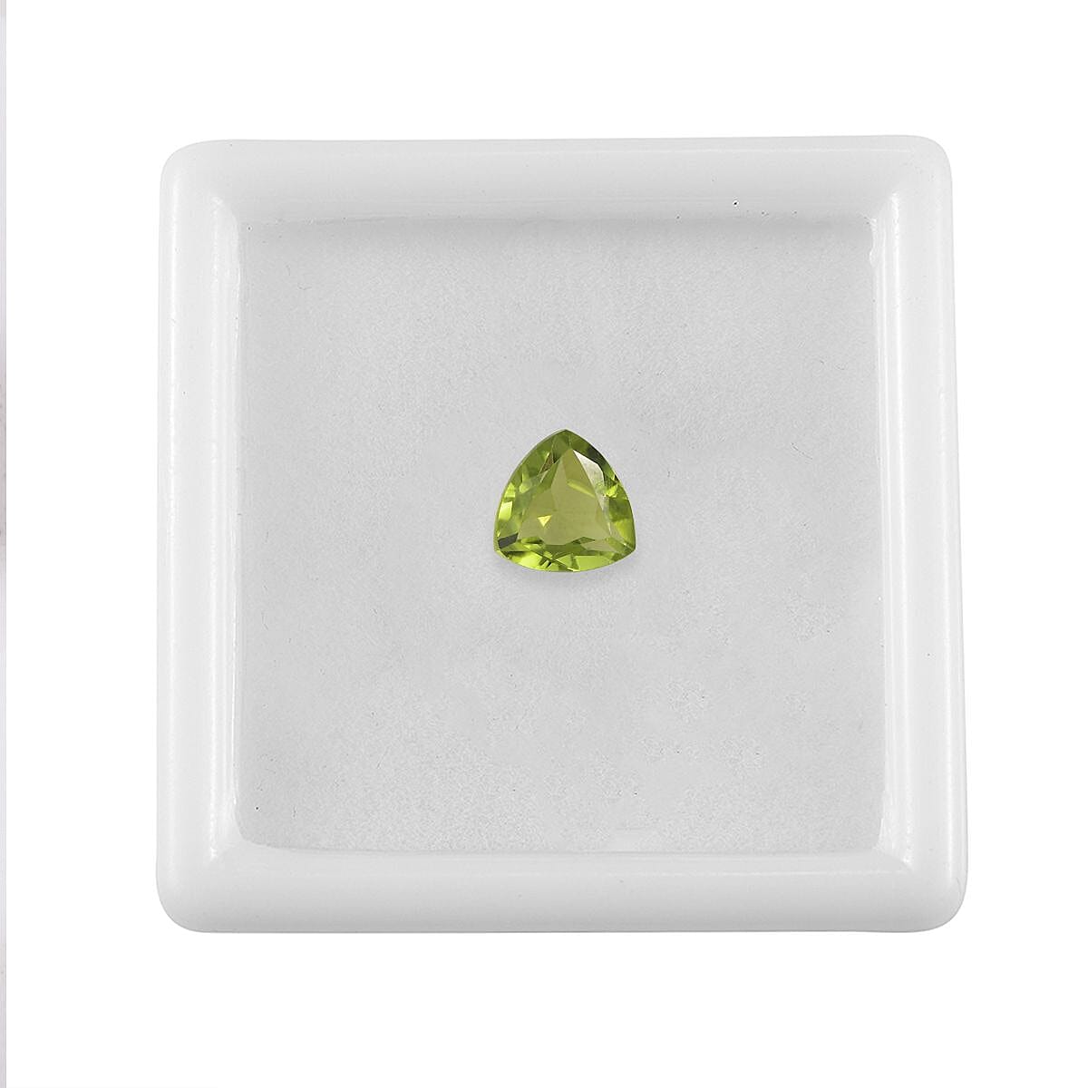 A Peridot Loose Gemstone in Trillion Shape (7mm) 1 ct. 8025925 3