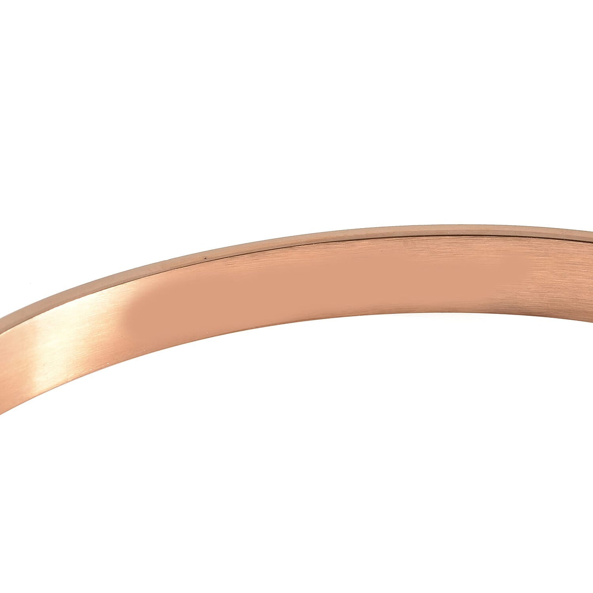 Personalised Carved Heart Cuff Bangle in Rose Gold Tone 6339673 3