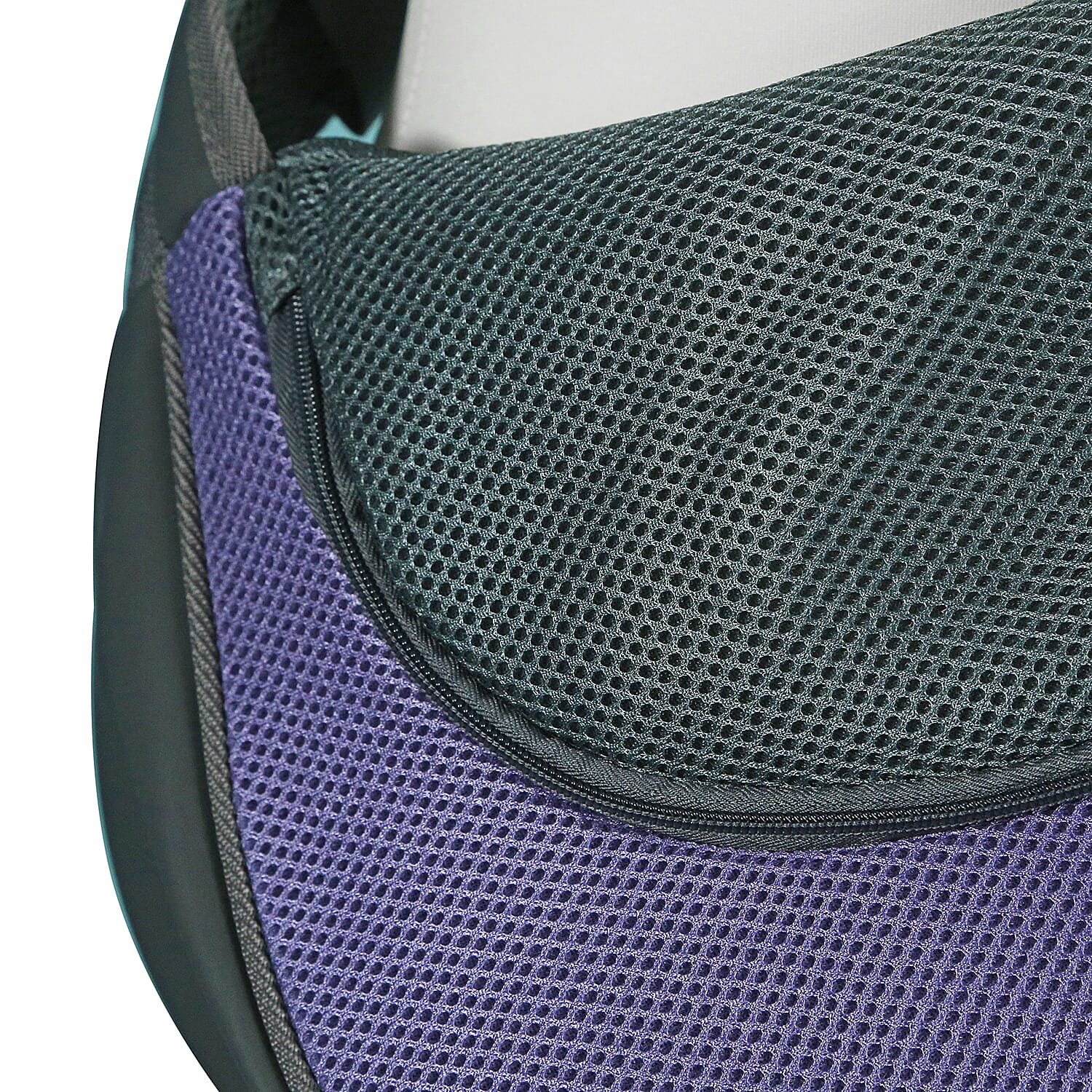 Pet Bag with Shoulder Strap Carrier Shoulder Bag Adjustable Strap Tote Bag with Front Pocket Safety Belt Outdoor Travel Puppy Carrier for Daily Use - Grey and Purple 6003877 4