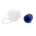 Pet Bathing Massaging Tool with Adjustable Spray Nozzle - Tap or Hose Connections (Size - 220cm) - Blue