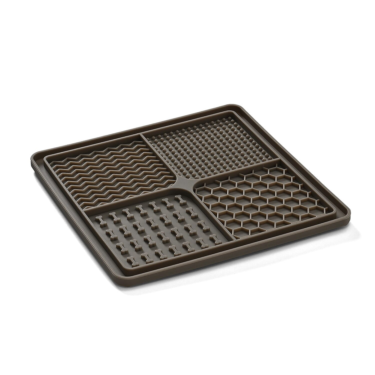 Set of 2 Food-Grade Silicone Licking Mats for Dogs - Blue and Grey 8099985 5