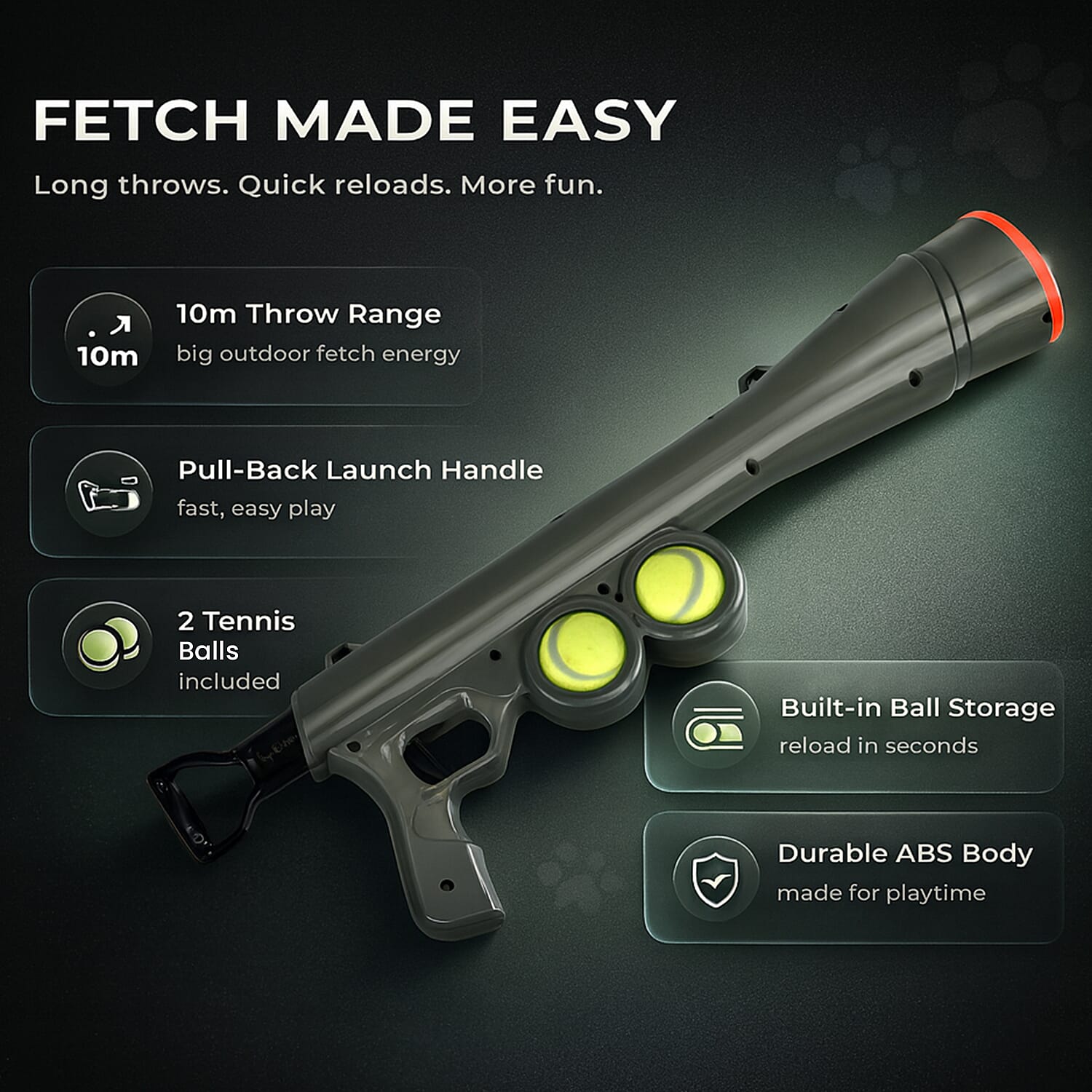 Pet Fire Gun Tennis Ball Launcher 7747818 1
