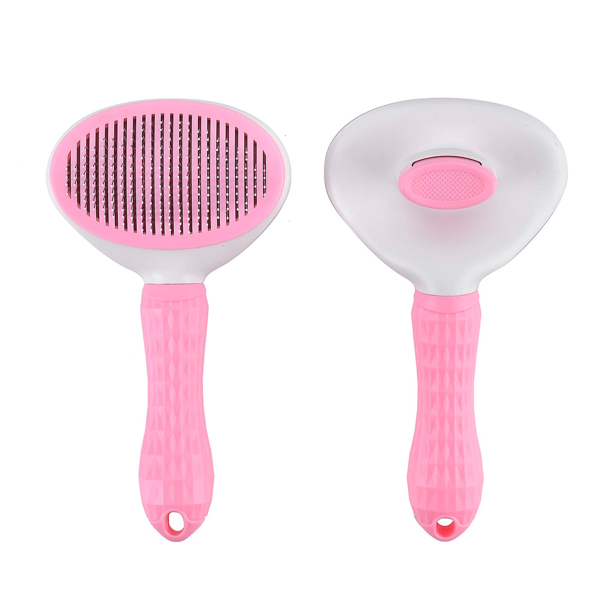 Set of 2 Pet Self-Cleaning Comb - Pink 7708155 2