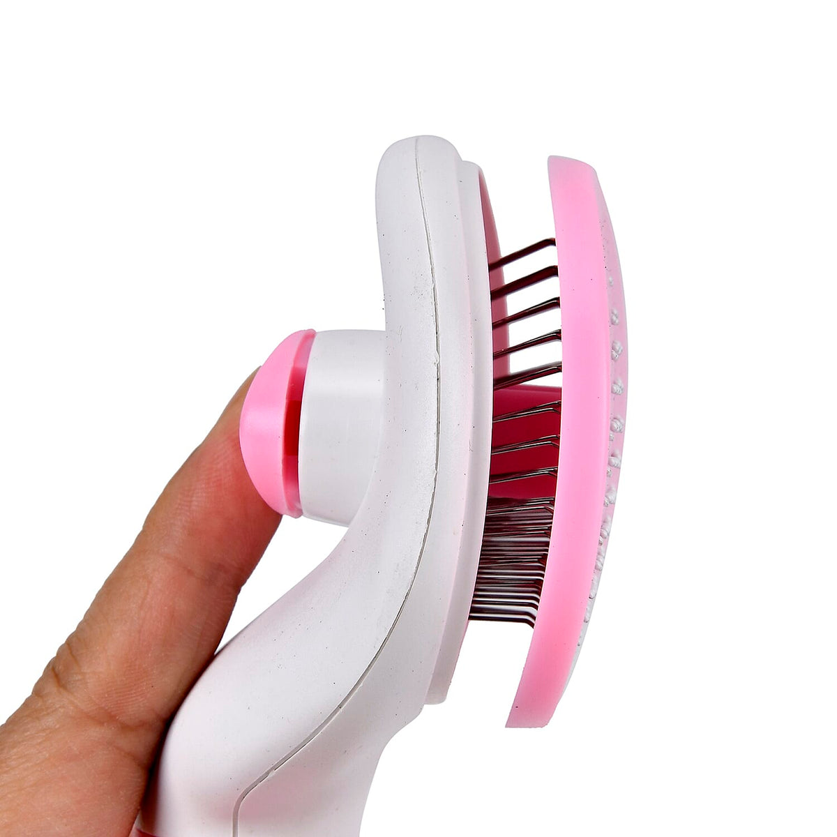 Set of 2 Pet Self-Cleaning Comb - Pink 7708155 4