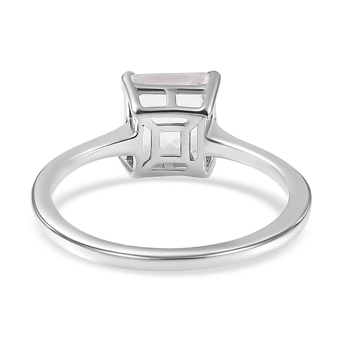 Petalite Solitaire Ring in Platinum Overlay Sterling Silver 1.34 Ct. 7746387 4