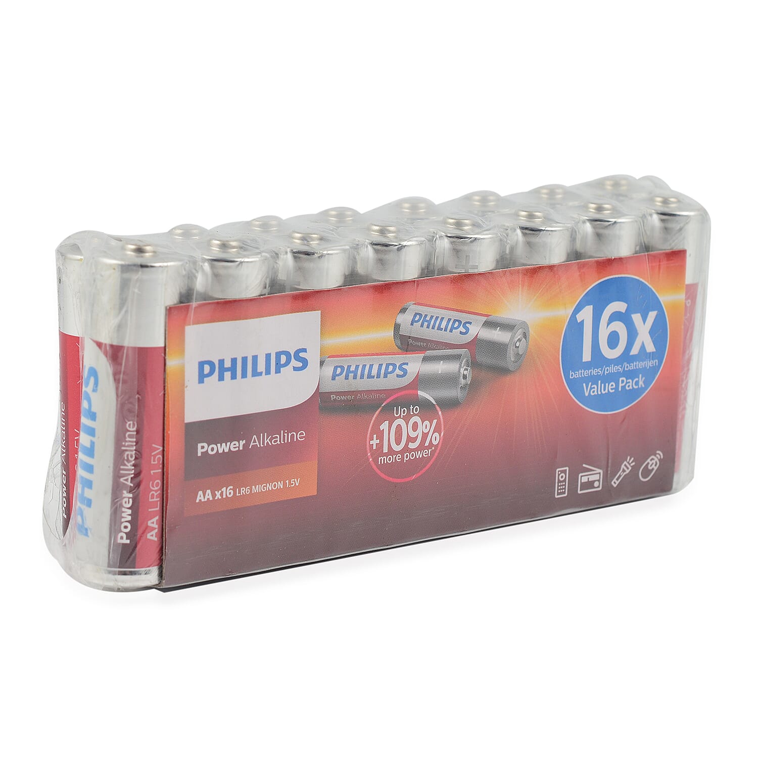 Philips Batteries AA (Pack of 16) 7697592 0