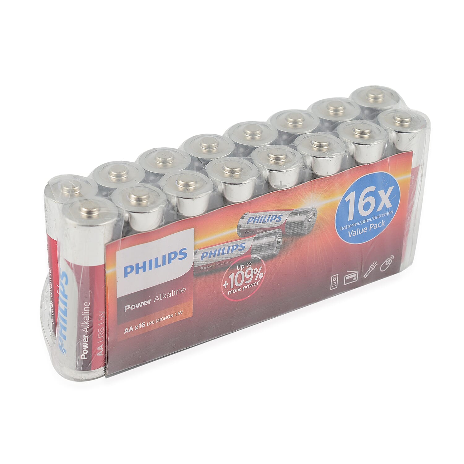 Philips Batteries AA (Pack of 16) 7697592 1