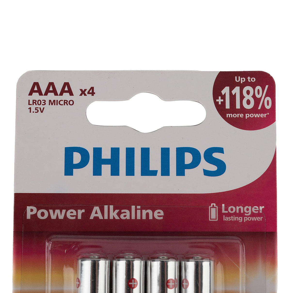 Philips Power Alkaline AAA Batteries â€“ Pack of 4 7990676 2