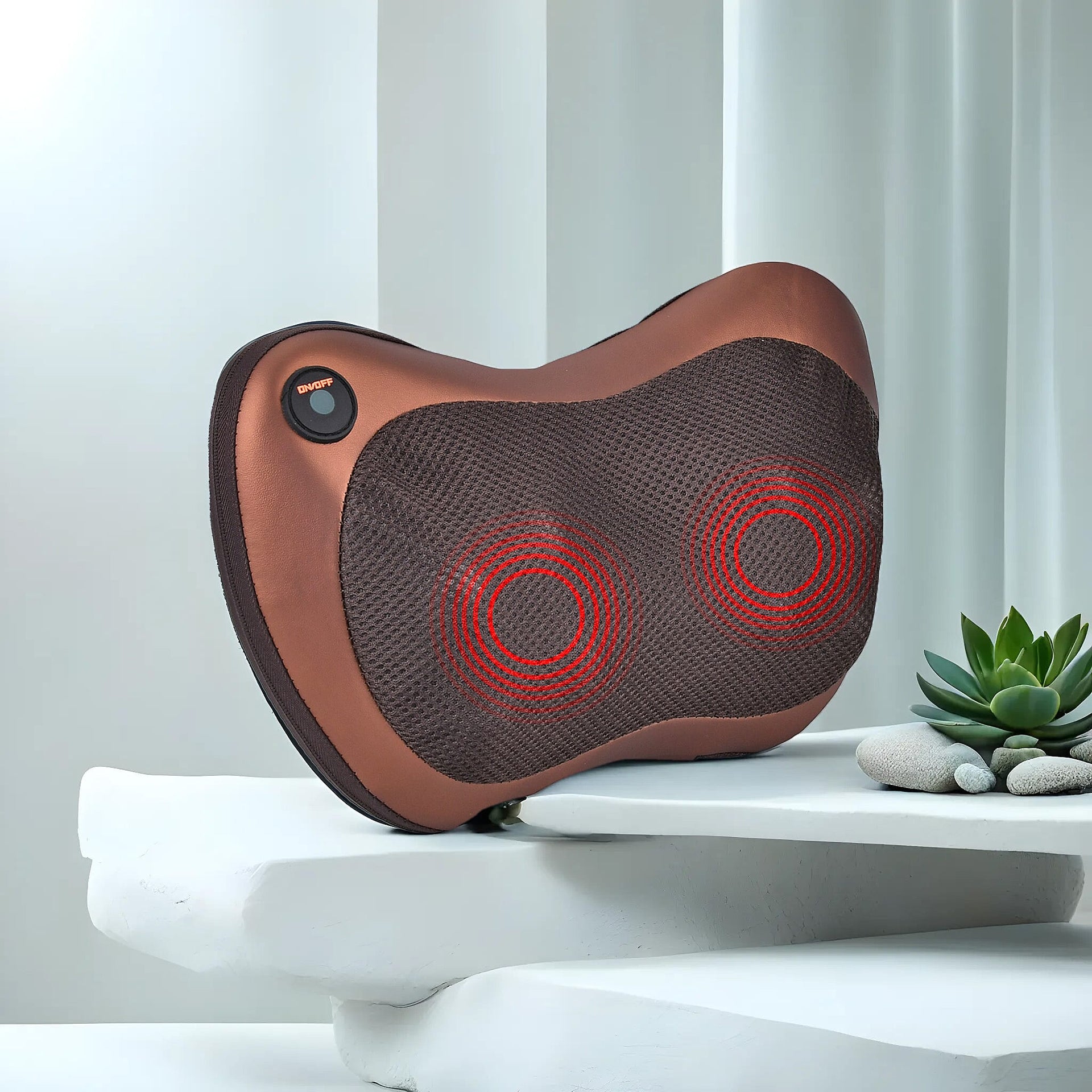 Soul Smart Neck Shaitsu Massager with Car Adaptor (Size 31x11 cm) - Brown 7688775 2