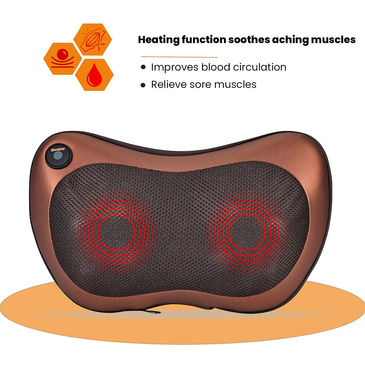Soul Smart Neck Shaitsu Massager with Car Adaptor (Size 31x11 cm) - Brown 7688775 5