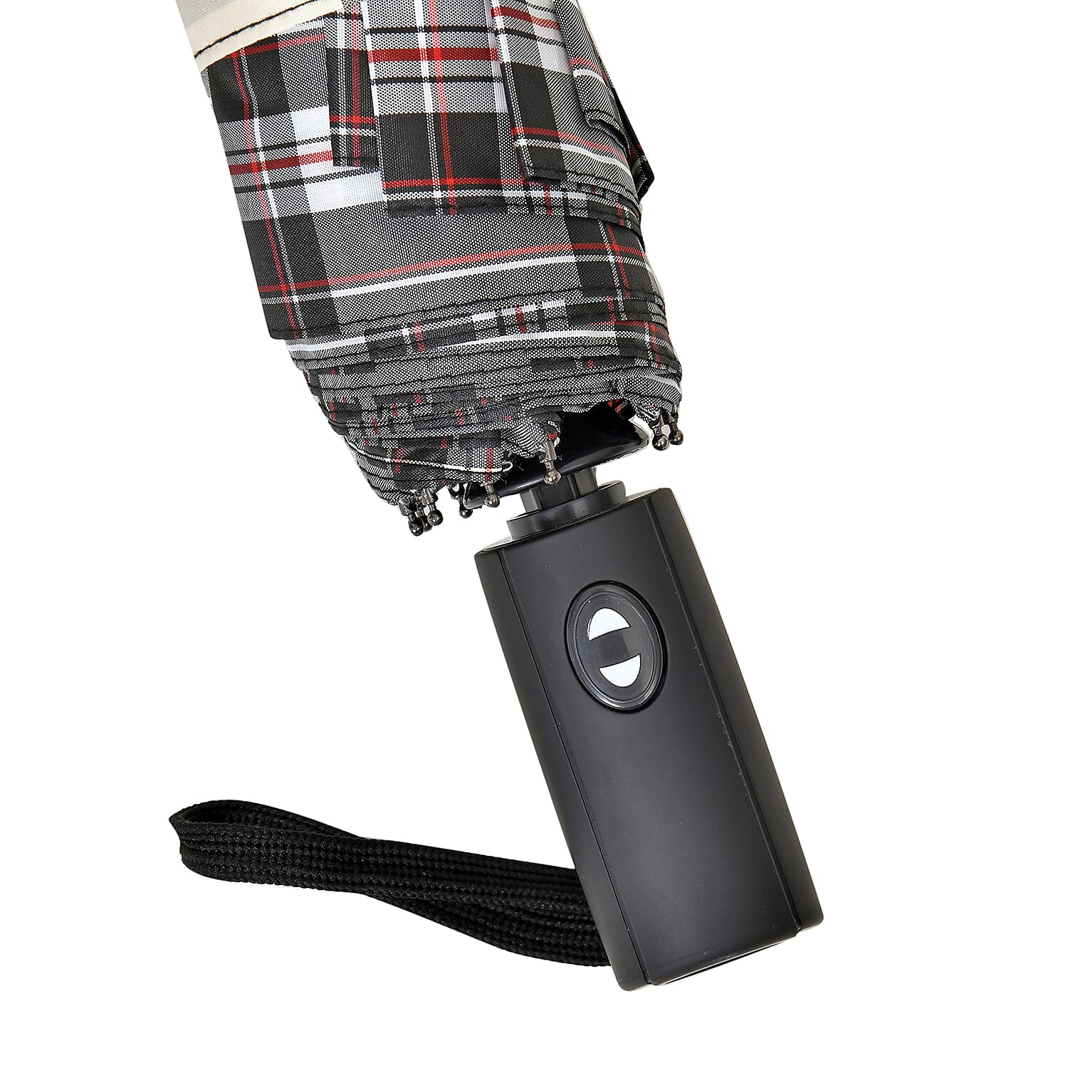 Auto Open - Close Folding Umbrella with Plaided Pattern - Yellow 7621739 3