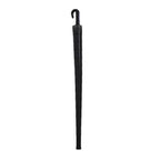 Auto-Open Stick Umbrella with Blue Border (97.5 cm) - Black