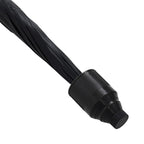Auto-Open Stick Umbrella with Blue Border (97.5 cm) - Black