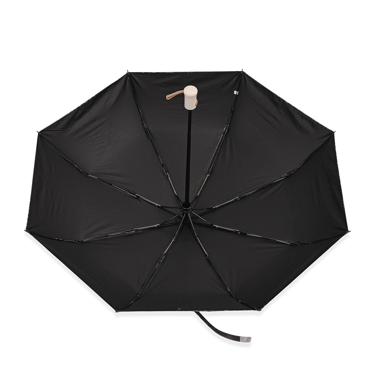 Flower Pattern Automatic Umbrella - Sun and Rain Protection - Brown - Beige 8191700 3
