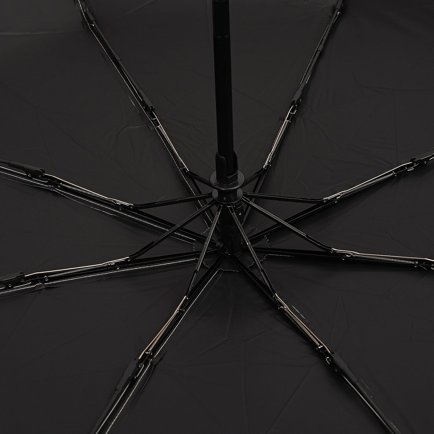 Flower Pattern Automatic Umbrella - Sun and Rain Protection - Brown - Beige 8191700 4