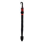 Auto-Open Stick Umbrella with Red Border (97.5 cm) - Black