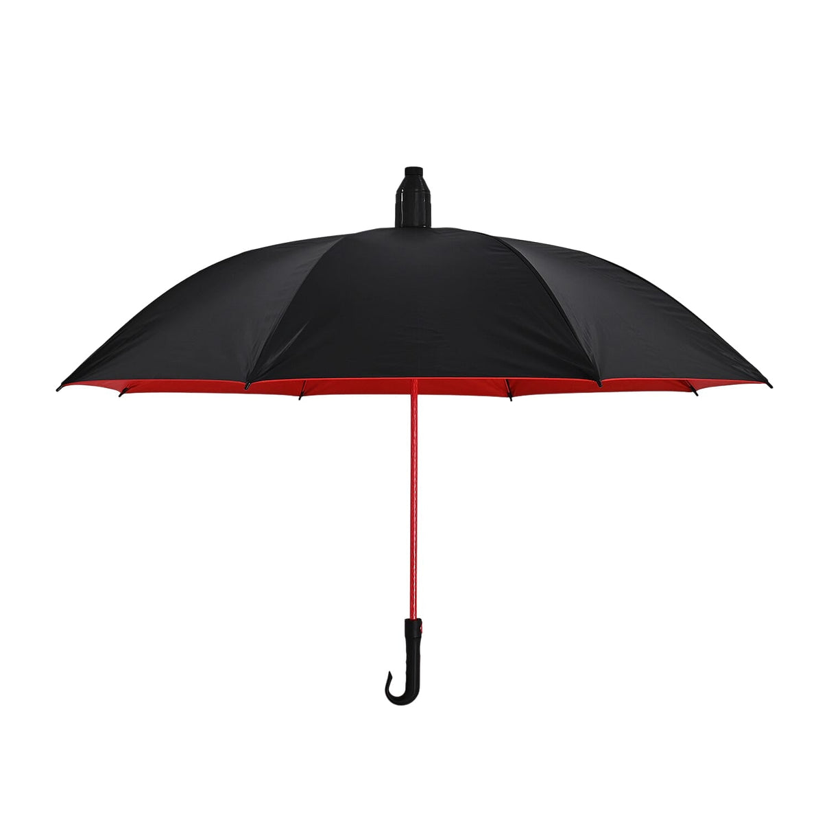 Push Button Open Umbrella with Protective Extendable Cover - Red &amp; Black V32516399 4