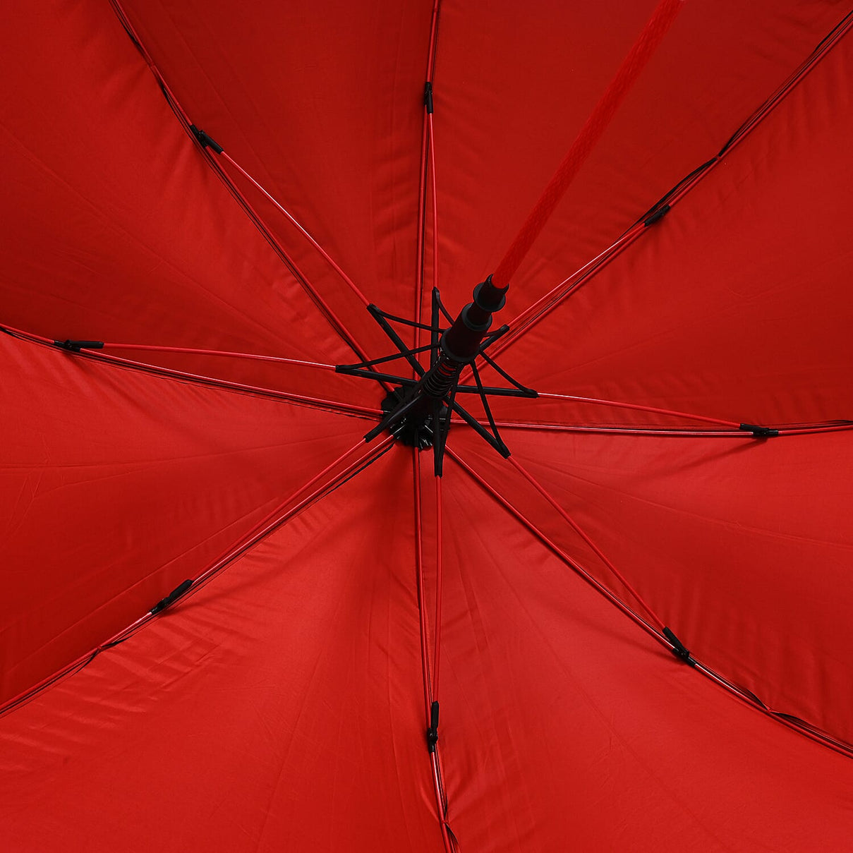 Push Button Open Umbrella with Protective Extendable Cover - Red &amp; Black V32516399 6