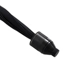 Auto-Open Stick Umbrella with Red Border (97.5 cm) - Black