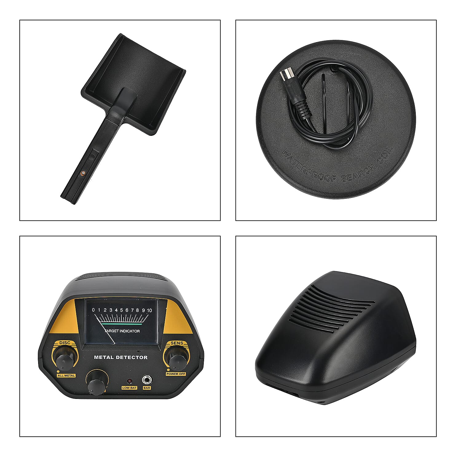 Handheld Metal Detector - 5.0 KHz Analogue Display with 16 cm Search Coil (Battery Powered) 8222085 8