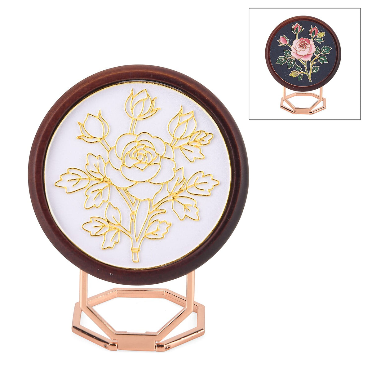 Golden Lottery Rose DIY Photo Frame Painting Set V32512988 0