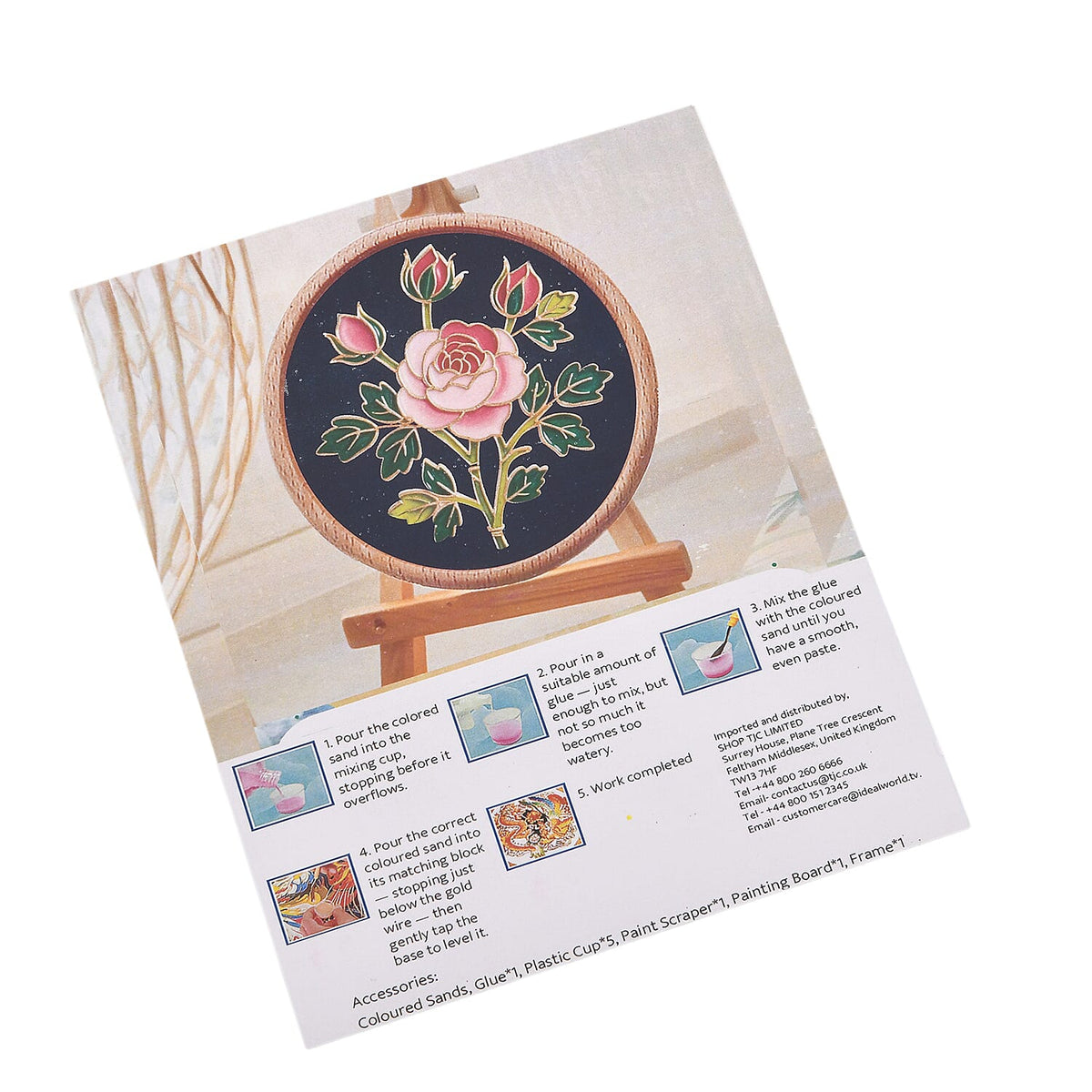 Golden Lottery Rose DIY Photo Frame Painting Set V32512988 6