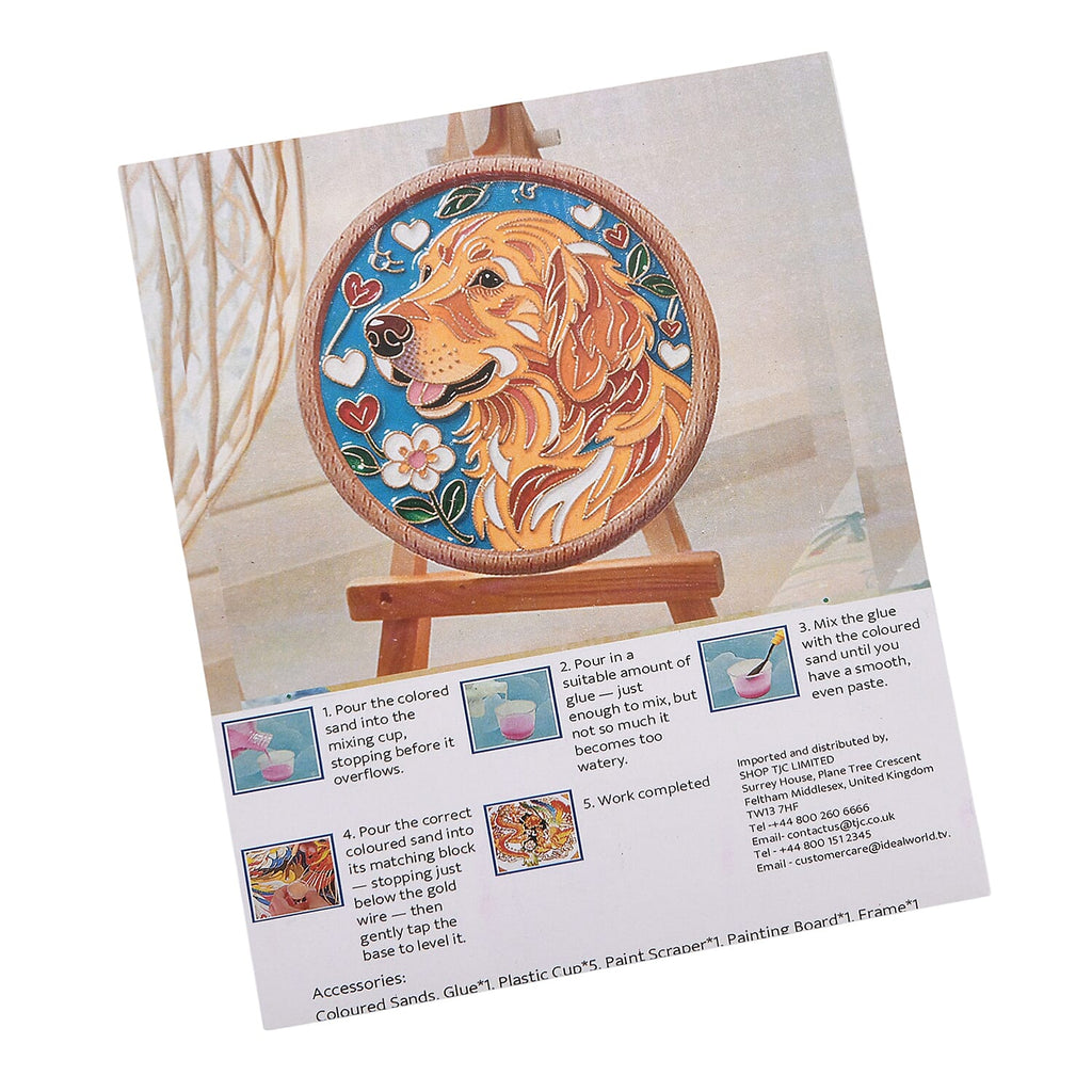 Golden Lottery DIY Dog Painting Photo Frame Set