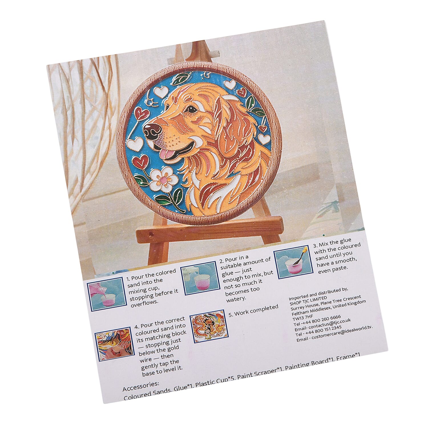 Golden Lottery DIY Dog Painting Photo Frame Set V32490840 9