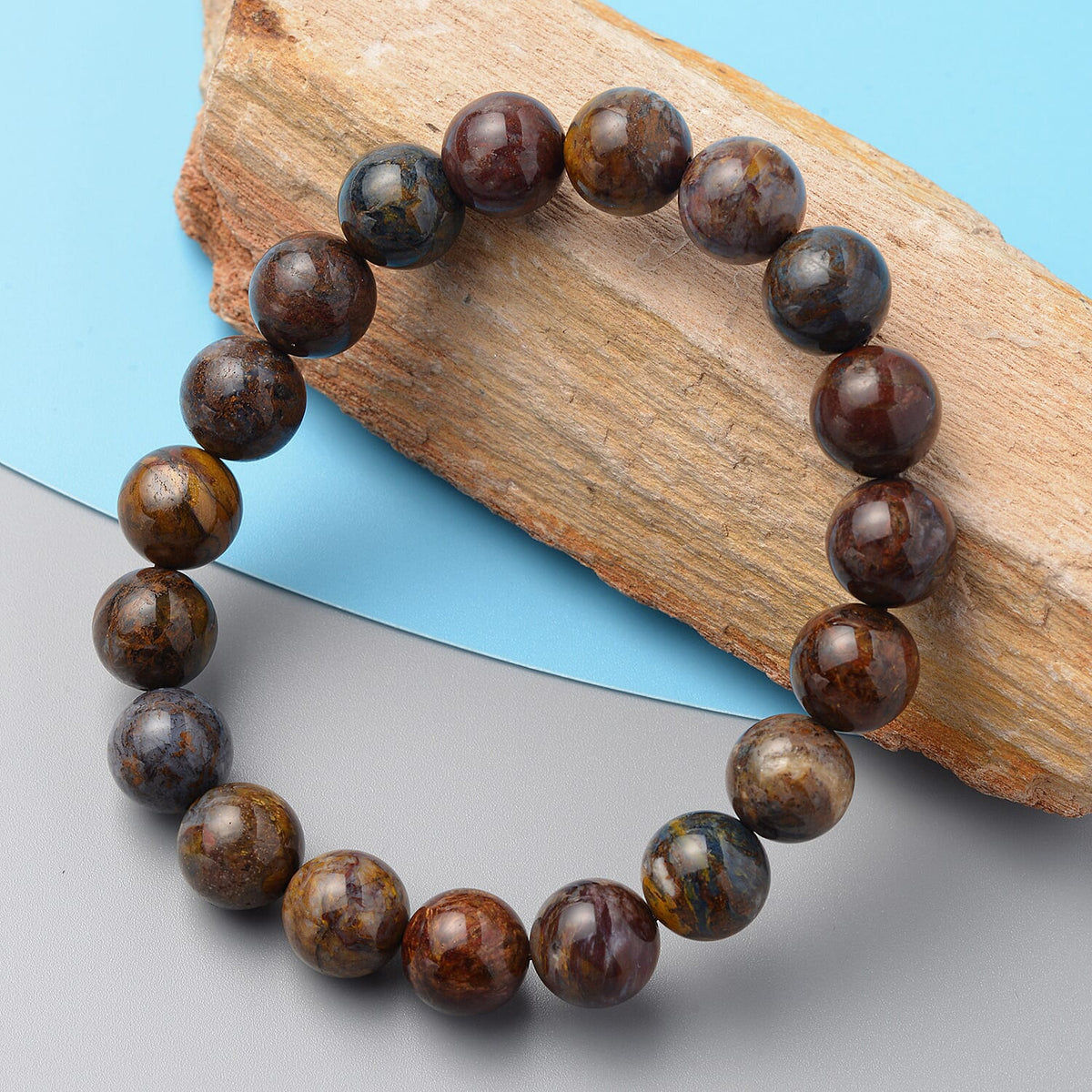Pietersite Strechable Bracelet Size 7.0 Inch 3836035 2