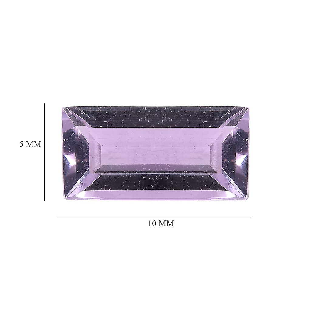 Pink Amethyst Baguette Gemstone 1.19 Ct.