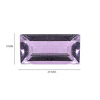 Pink Amethyst Baguette Gemstone 1.19 Ct.