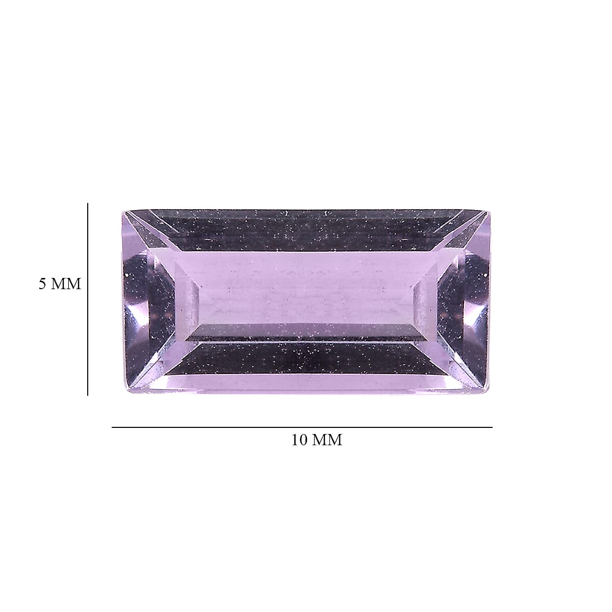 1.19 Ct. Pink Amethyst Loose Gemstone in Baguette Shape 8070554 4
