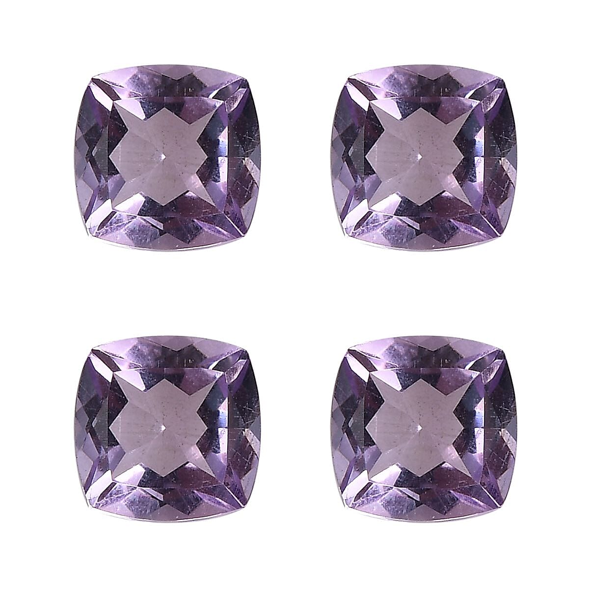 Set of 4 A Pink Amethyst Loose Gemstones in Cushion Shape (5x5mm) 2.03 ct. 8024905 0