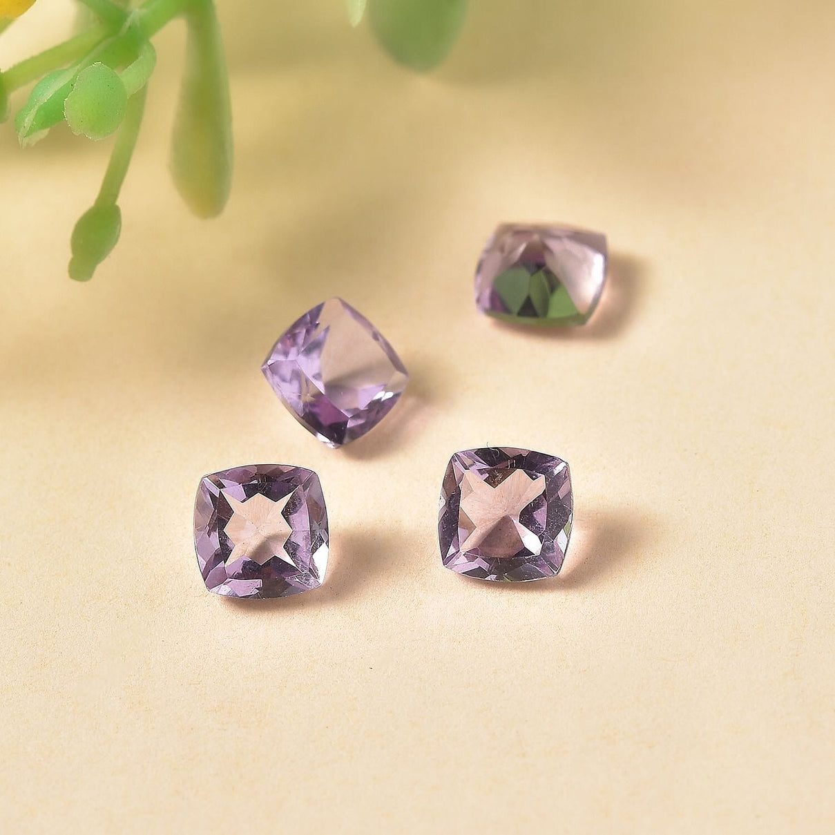 Set of 4 A Pink Amethyst Loose Gemstones in Cushion Shape (5x5mm) 2.03 ct. 8024905 1