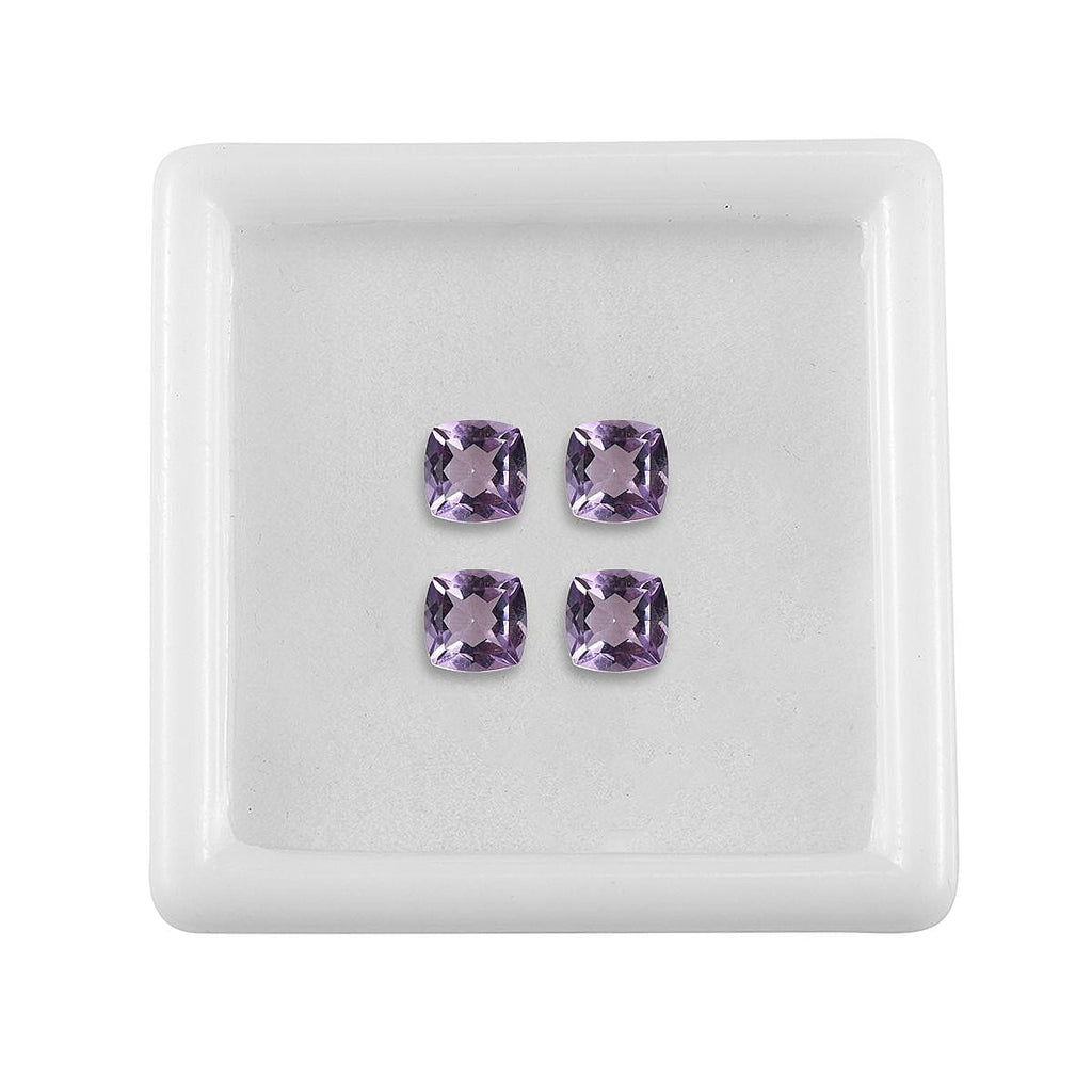 Pink Amethyst Cushion Cut Gemstones 2.03 Ct