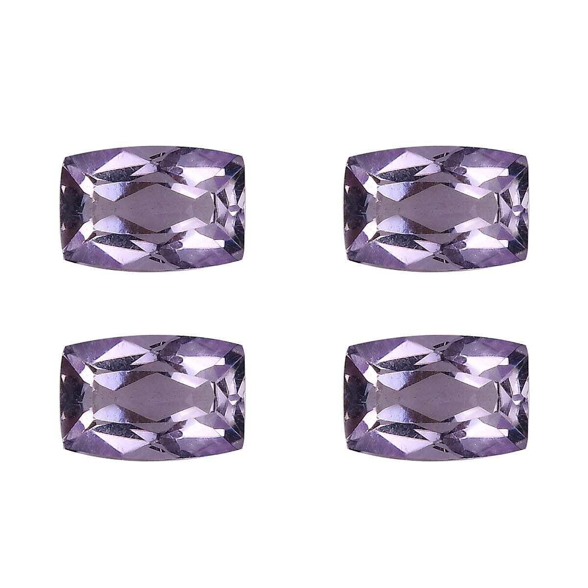 Set of 4 A Pink Amethyst  Loose Gemstones in Cushion Shape (6x4mm) 2.04 ct. 8024906 0